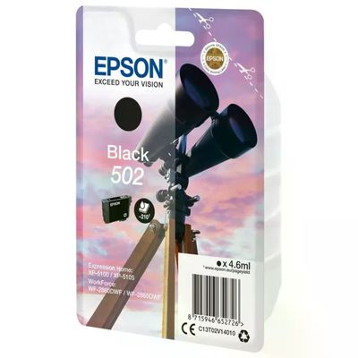 Epson Cartuccia Epson 502 Nero a Pigmenti – 4,6 ml
