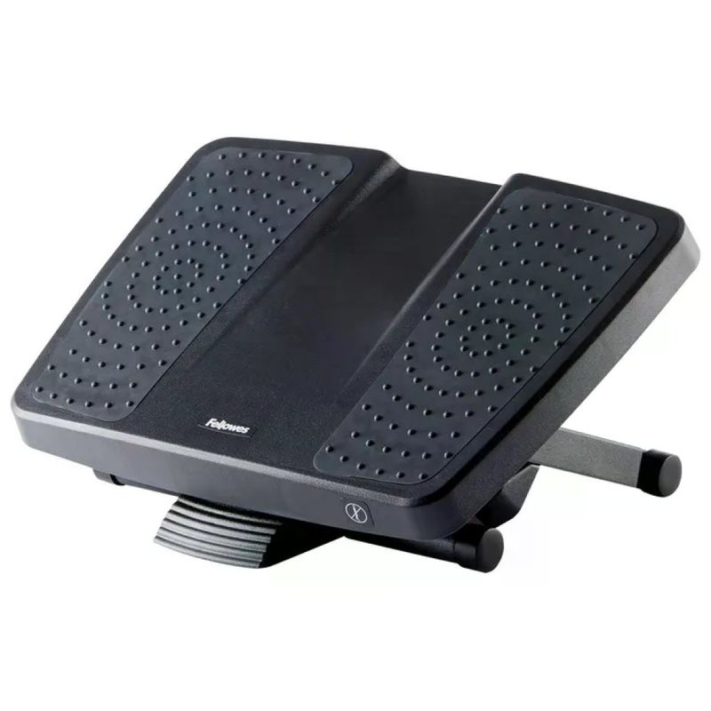 Fellowes 8067001 Poggiapiedi Ergonomico Regolabile Nero