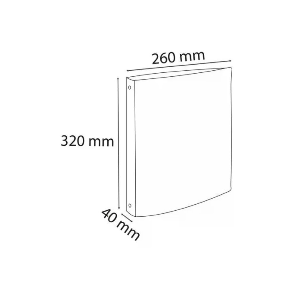 Exacompta 51378E Raccoglitore ad Anelli A4 Bianco, 2 Anelli