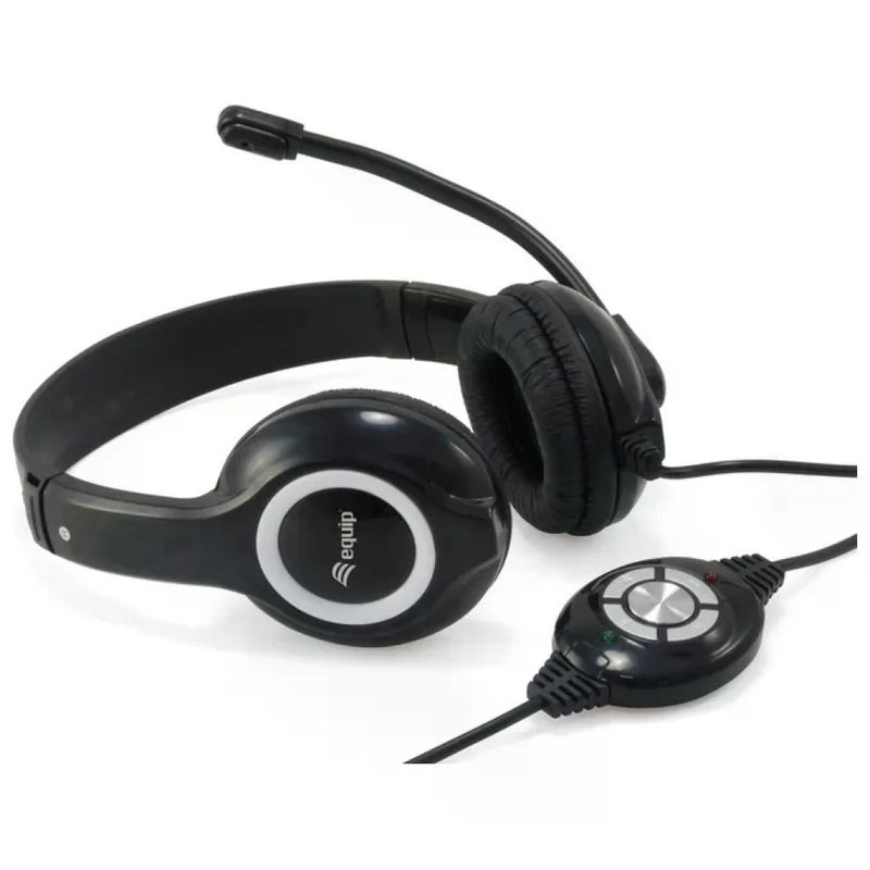 Equip 245301 Cuffie Stereo USB-A con Microfono, Cavo da 2 m, Nere Equip 245301 Cuffie Stereo USB-A con Microfono, Cavo da 2 m, Nere