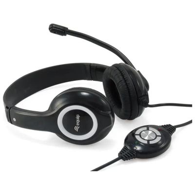 Equip 245301 Cuffie Stereo USB-A con Microfono, Cavo 2 m, Nere Equip 245301 Cuffie Stereo USB-A con Microfono, Cavo 2 m, Nere
