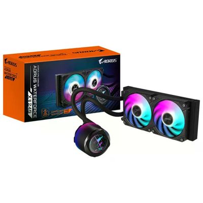 Gigabyte AORUS WATERFORCE X II 240 – Dissipatore a liquido AIO con display LCD e ventole ARGB