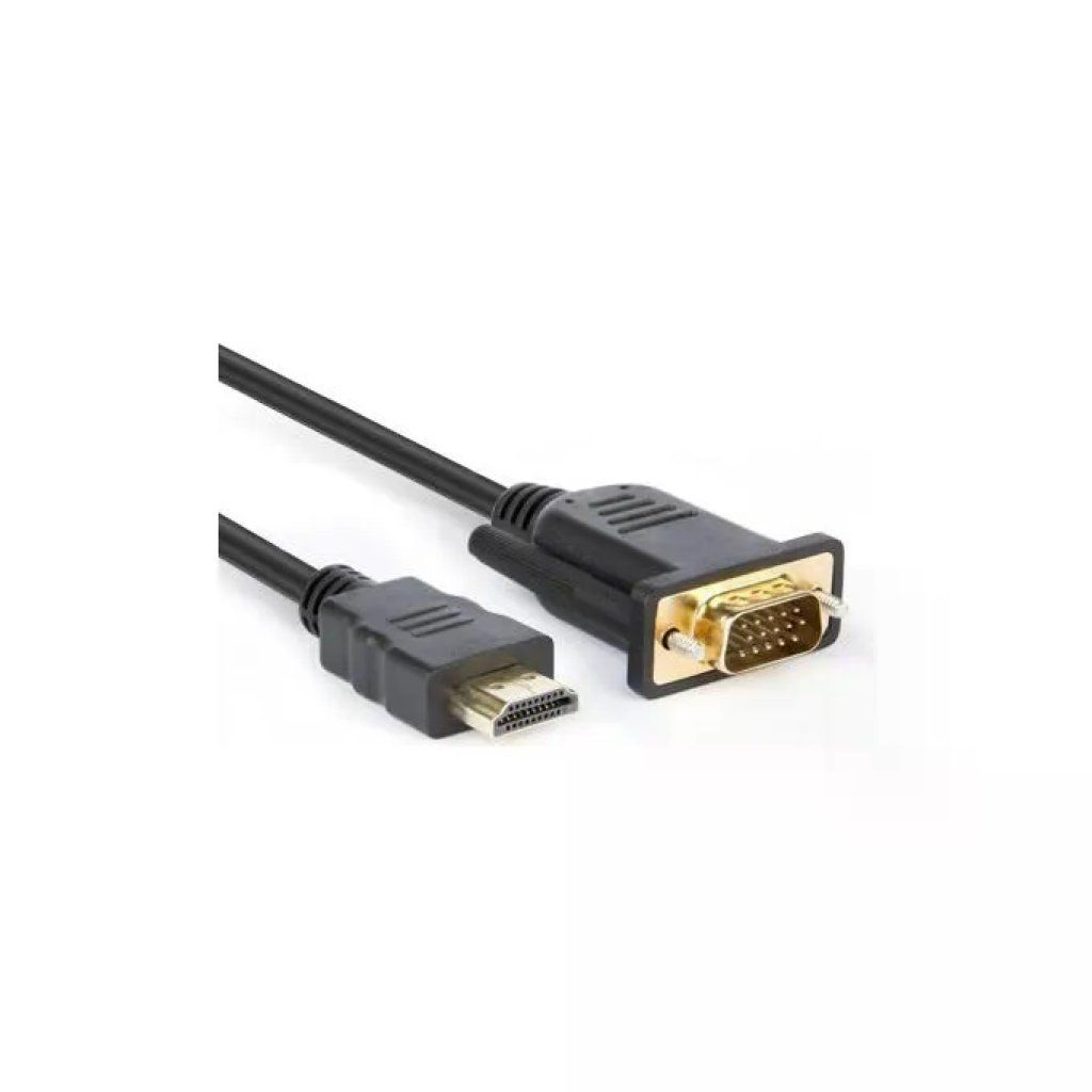Hamlet XVCHDM-VGA180 Cavo HDMI Maschio a VGA Maschio 1080p, 180 cm, Nero
