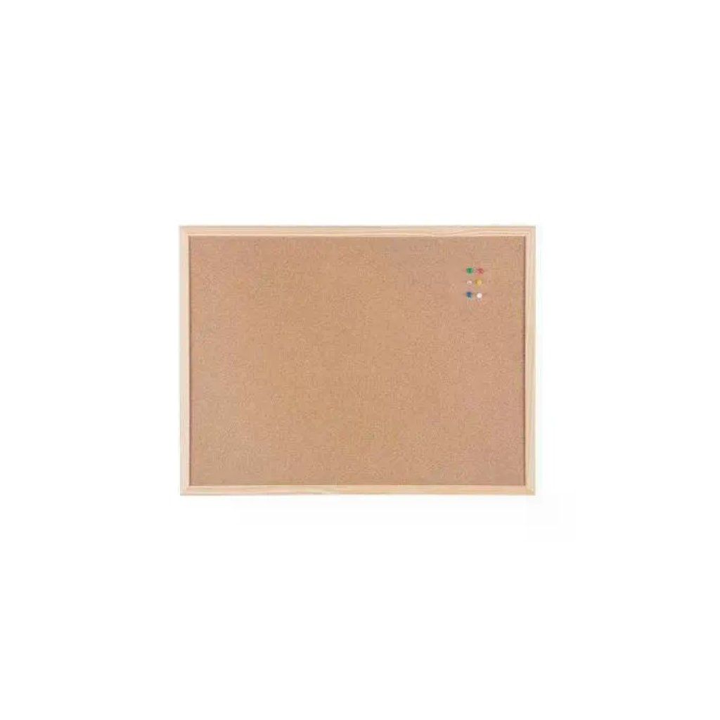 Bi-Office MC040012010 Pannello in Sughero con Cornice in Pino 60 x 45 cm Bi-Office MC040012010 Pannello in Sughero con Cornice in Pino 60 x 45 cm