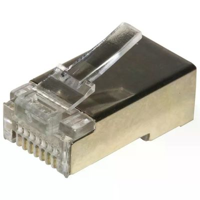LINK Connettori RJ45 Cat 5e schermati per cavo solido, confezione da 100
