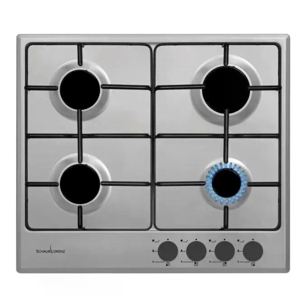 Schaub Lorenz SSPC640XF Piano Cottura a Gas 60 cm, 4 Fuochi, Acciaio Inox Schaub Lorenz SSPC640XF Piano Cottura a Gas 60 cm, 4 Fuochi, Acciaio Inox