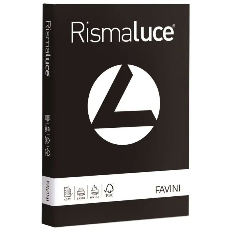 CARTOTECNICA FAVINI Carta Favini Rismaluce 200 g/m² Nero – Colori Forti CARTOTECNICA FAVINI Carta Favini Rismaluce 200 g/m² Nero – Colori Forti