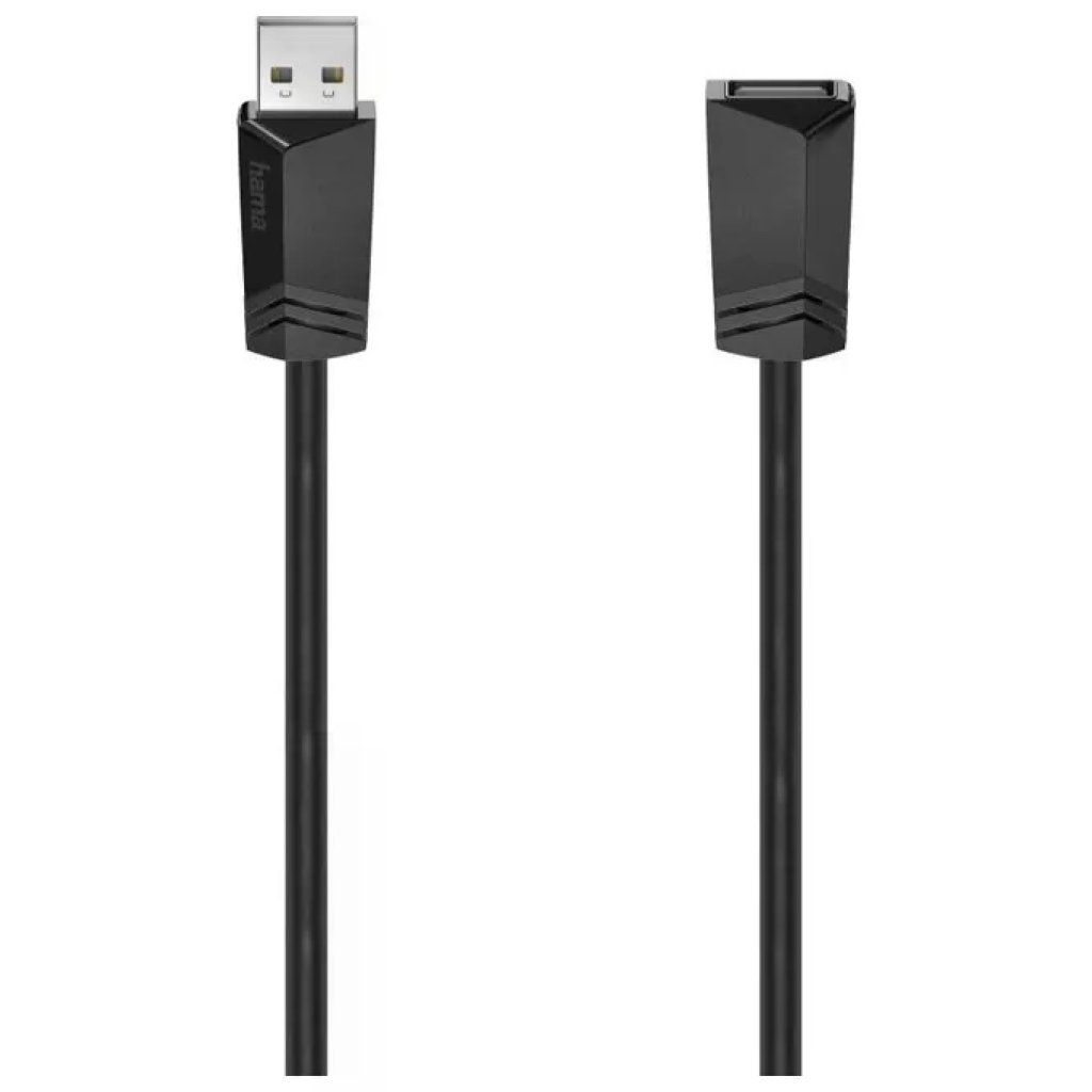Hama Prolunga USB-A 2.0 maschio-femmina, 1,5 m, nera