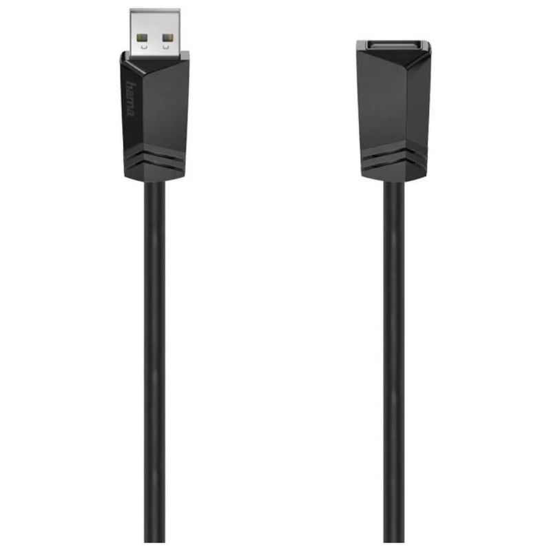 Hama Prolunga USB-A 2.0 Maschio-Femmina, 1,5 m, Nera