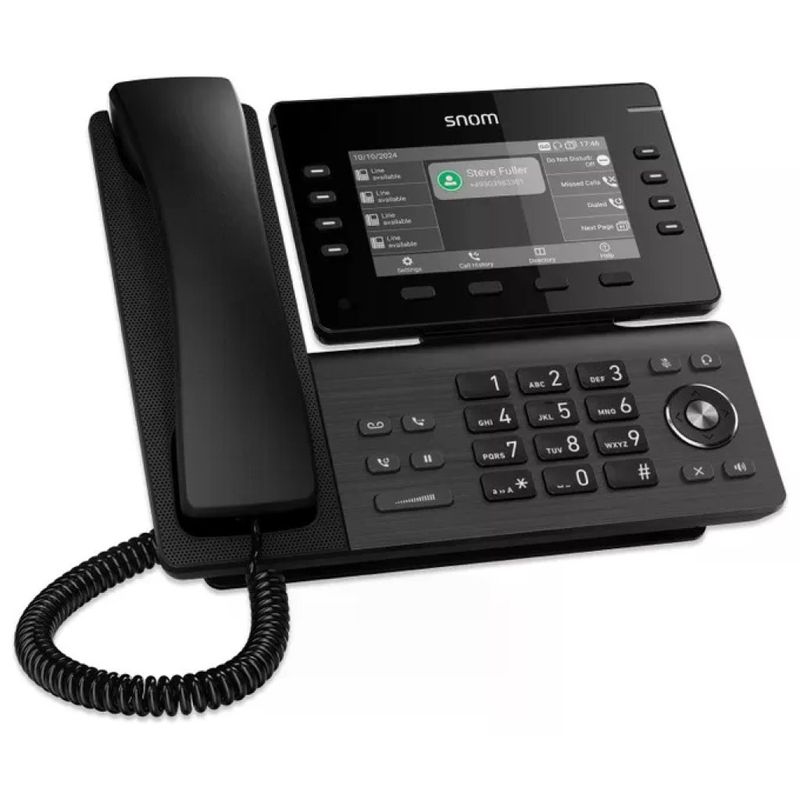 Snom D812 Telefono IP Nero con Display a Colori da 5"