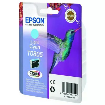 Epson T0805 Cartuccia Originale Light Cyan Claria Photo HD