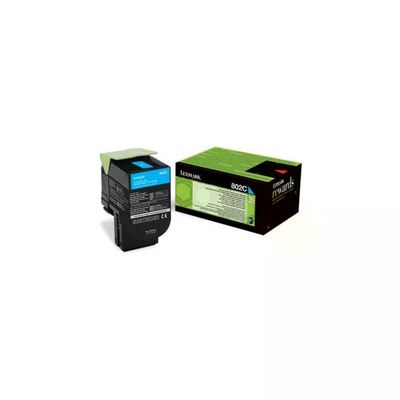 Lexmark 80C20C0 Toner Ciano Originale per CX310, CX410 e CX510 – 1.000 Pagine