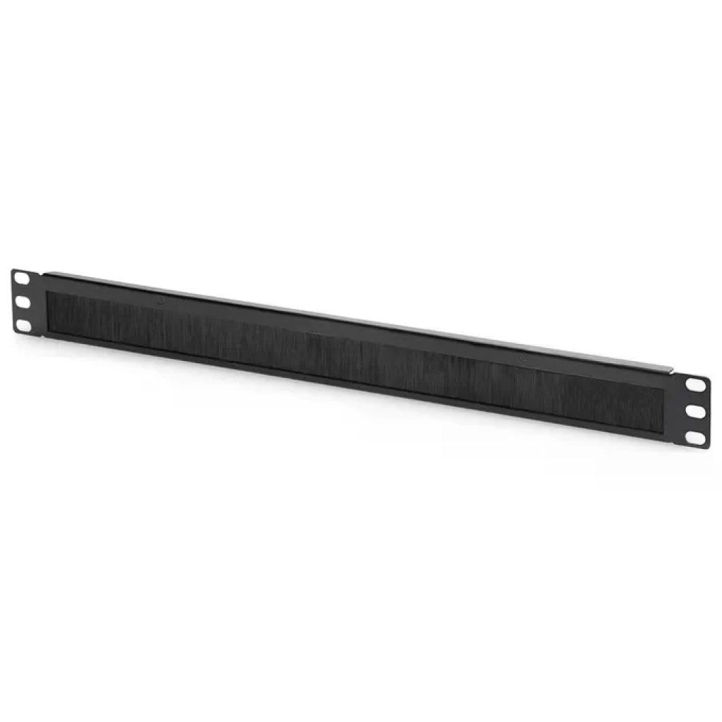 DIGITUS DN-97661 Pannello Passacavi Rack 19″ 1U Nero con Spazzola