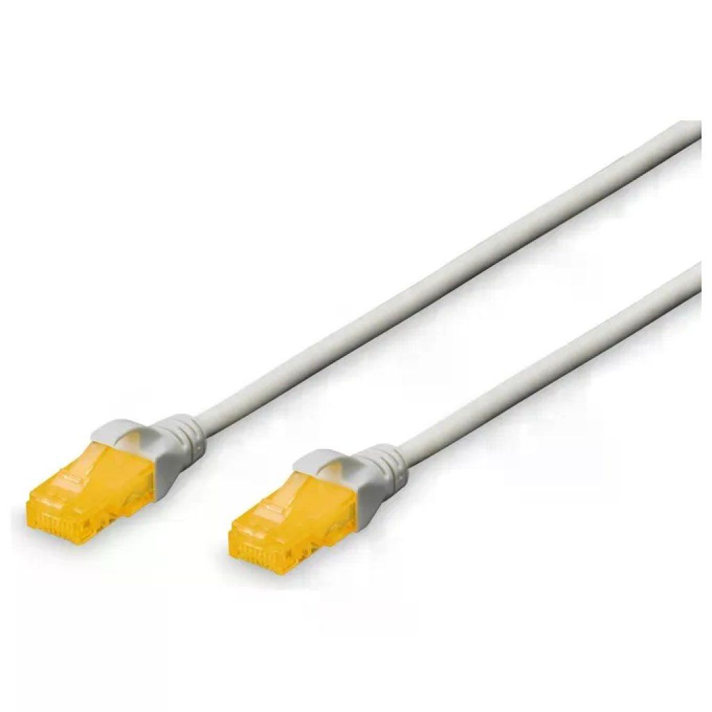 DIGITUS cavo Ethernet U/UTP Cat. 6A RJ45, 10 m, grigio, LSZH