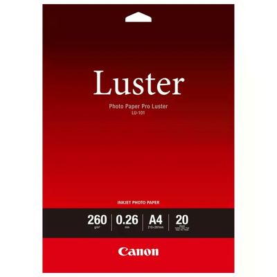 Canon LU-101 Carta Fotografica Luster A4, 20 Fogli