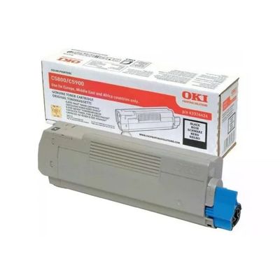 OKI 43324424 Toner Nero Originale, Resa 6000 Pagine