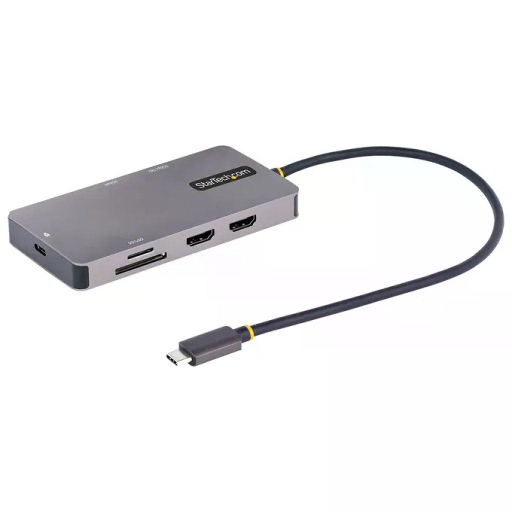 StarTech.com 120B-USBC-MULTIPORT - Hub USB-C con doppio HDMI 4K