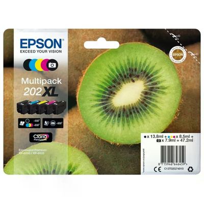 Epson 202XL Kiwi Multipack 5 Cartucce Claria Premium