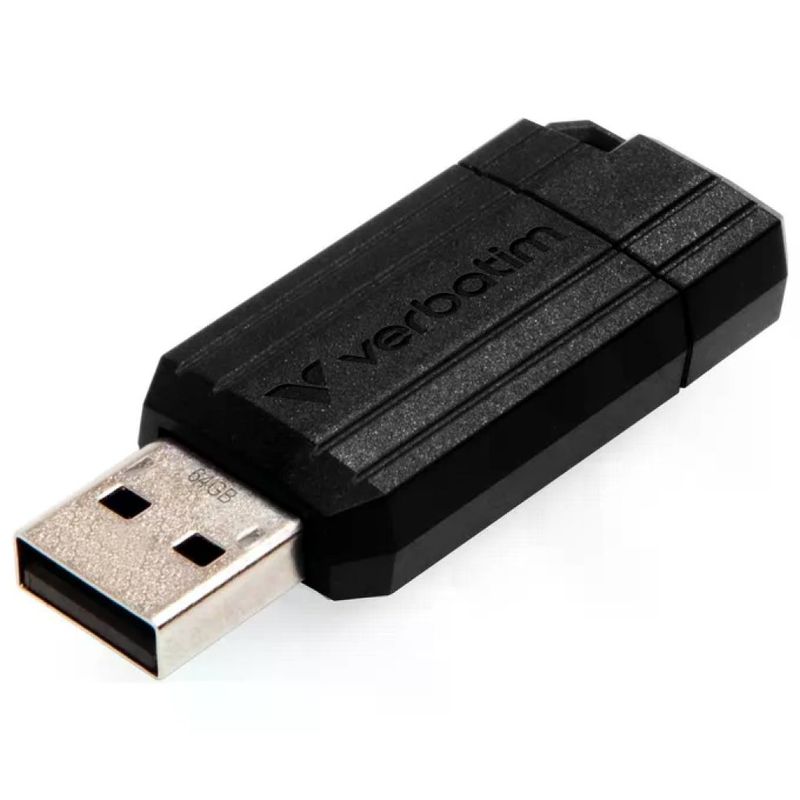 Verbatim PinStripe 49065 Chiavetta USB 2.0 da 64 GB, Nera