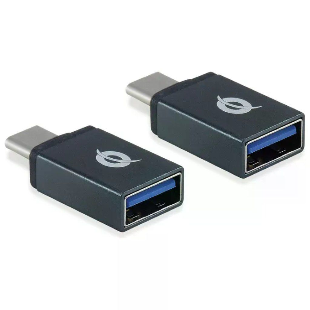 Conceptronic DONN03G – Set 2 adattatori OTG USB-C a USB-A 3.0, Nero