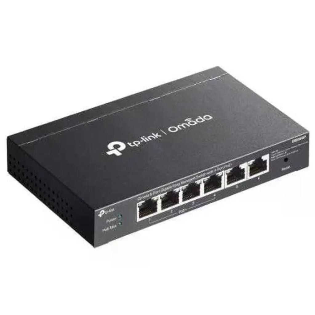 TP-Link Omada ES206GP Switch Gigabit Easy Managed 6 Porte con 4 PoE+ TP-Link Omada ES206GP Switch Gigabit Easy Managed 6 Porte con 4 PoE+