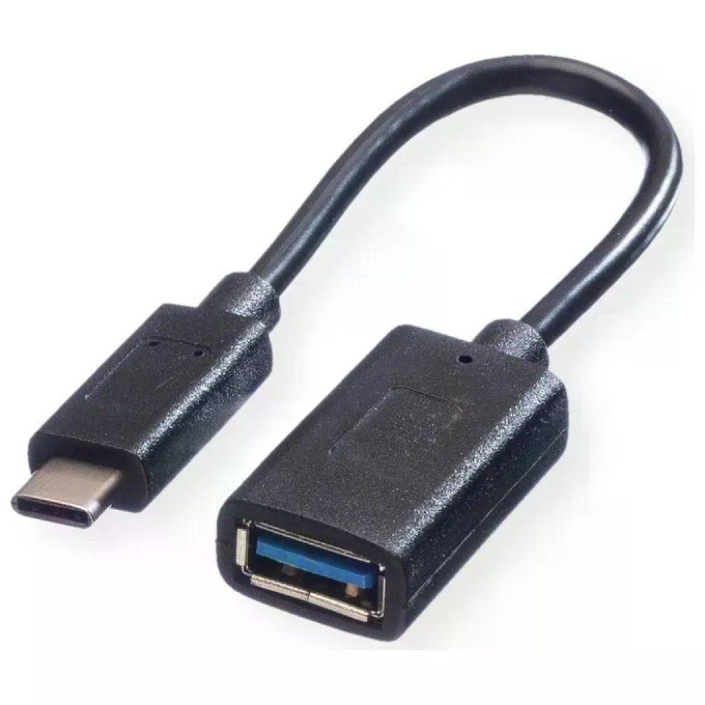 ROLINE VALUE 11999030 Cavo USB-C OTG a USB-A, 15 cm, Nero ROLINE VALUE 11999030 Cavo USB-C OTG a USB-A, 15 cm, Nero