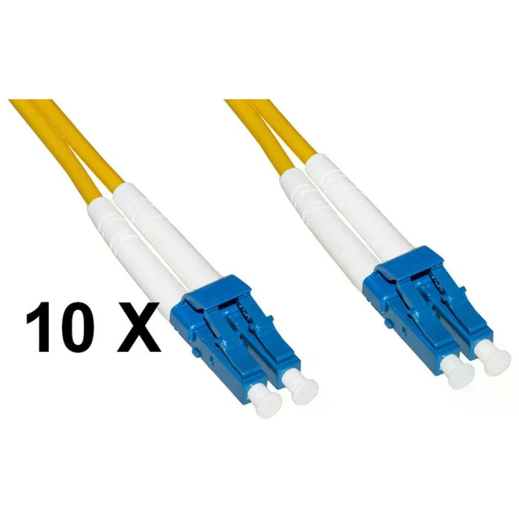 LINK Confezione 10 Cavi Fibra Ottica LC/LC OS2 Duplex 5 m LINK Confezione 10 Cavi Fibra Ottica LC/LC OS2 Duplex 5 m