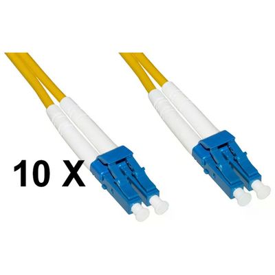 LINK Confezione 10 Cavi Fibra Ottica LC/LC OS2 Duplex 5 m LINK Confezione 10 Cavi Fibra Ottica LC/LC OS2 Duplex 5 m