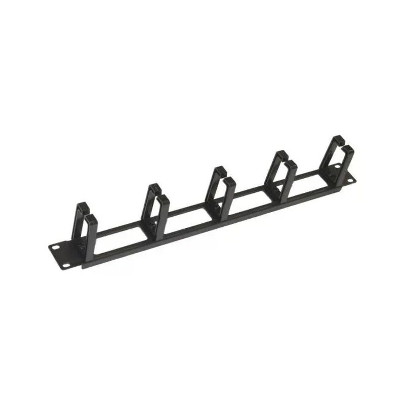 LINK L-Link LKORG1UN – Pannello Guidacavi Rack 19 LINK L-Link LKORG1UN – Pannello Guidacavi Rack 19" 1U con 5 Anelli, Acciaio Nero