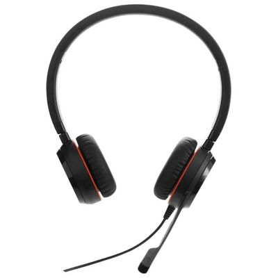 Jabra Evolve 30 II – Cuffie Stereo On-Ear con Microfono, Jack 3,5 mm, Nero