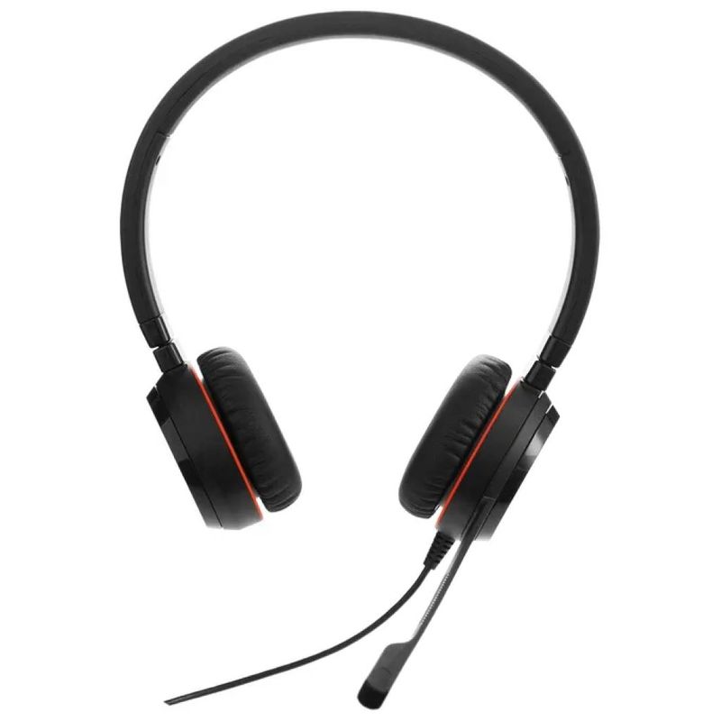 Jabra Evolve 30 II – Cuffie Stereo On-Ear con Microfono, Jack 3,5 mm, Nero