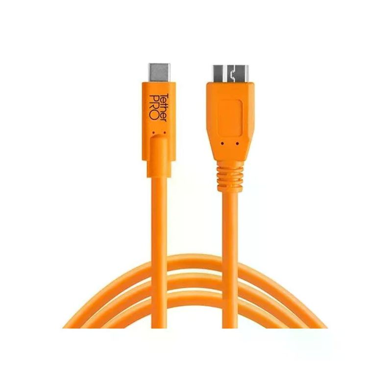 Tether Tools TetherPro Cavo USB-C a Micro-B 3.0, 4,6 m, Arancione Tether Tools TetherPro Cavo USB-C a Micro-B 3.0, 4,6 m, Arancione