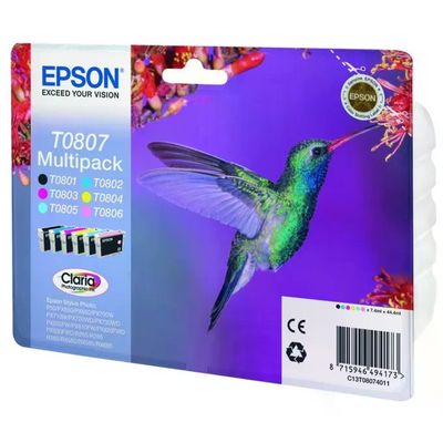 Epson T080 Multipack cartucce originali a 6 colori