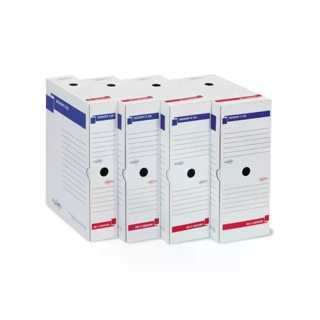 SEI Rota Memory Scatola Archivio A4, Dorso 10 cm, Bianca SEI Rota Memory Scatola Archivio A4, Dorso 10 cm, Bianca