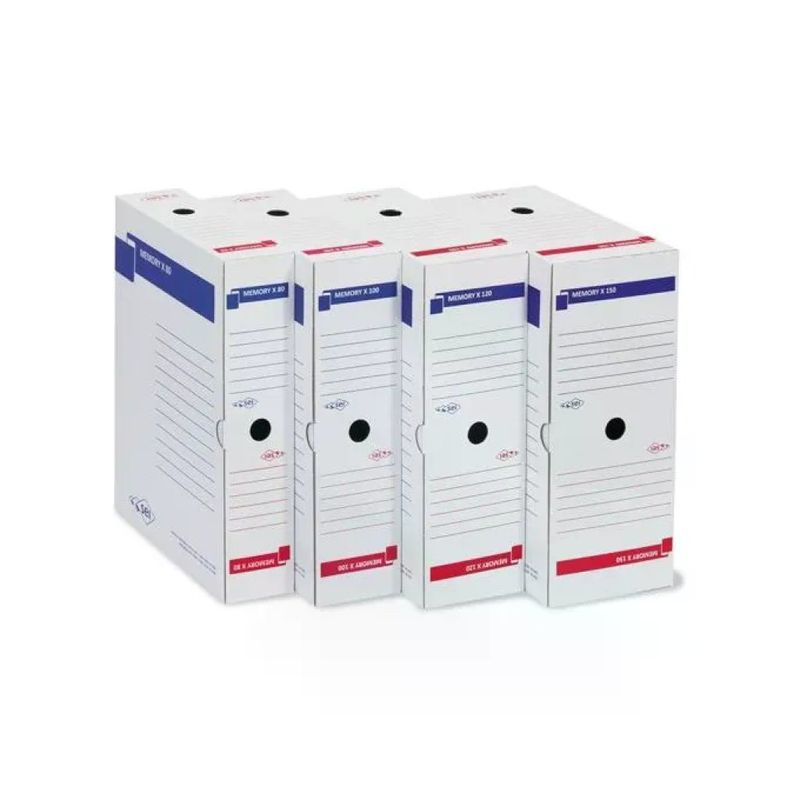 SEI Rota Memory Scatola Archivio A4, Dorso 10 cm, Bianca