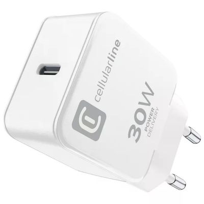 Cellularline Caricabatterie USB-C Fast Charge 30W