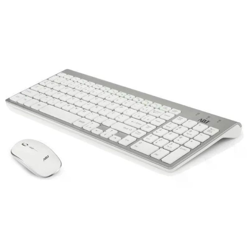 Adj Platinum KW10 Set Tastiera Multimediale e Mouse Wireless Layout Italiano QWERTY Senza Fili 102 Adj Platinum KW10 Set Tastiera Multimediale e Mouse Wireless Layout Italiano QWERTY Senza Fili 102
