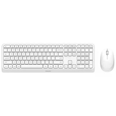 Philips 3000 SPT6307W/34 Kit Tastiera e Mouse Wireless QWERTY Inglese Bianco