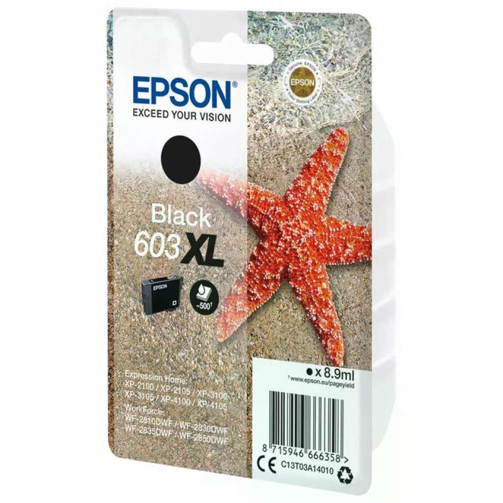 Epson C13T03A14020 603XL Stella Marina Cartuccia Inchiostro Originale Alta Capacita' XL 8