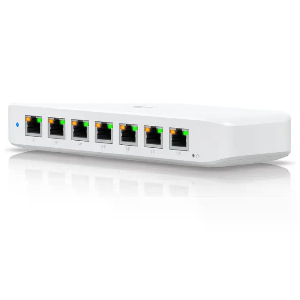 Ubiquiti UniFi Switch Ultra USW-Ultra, 8 porte Gigabit PoE+, bianco