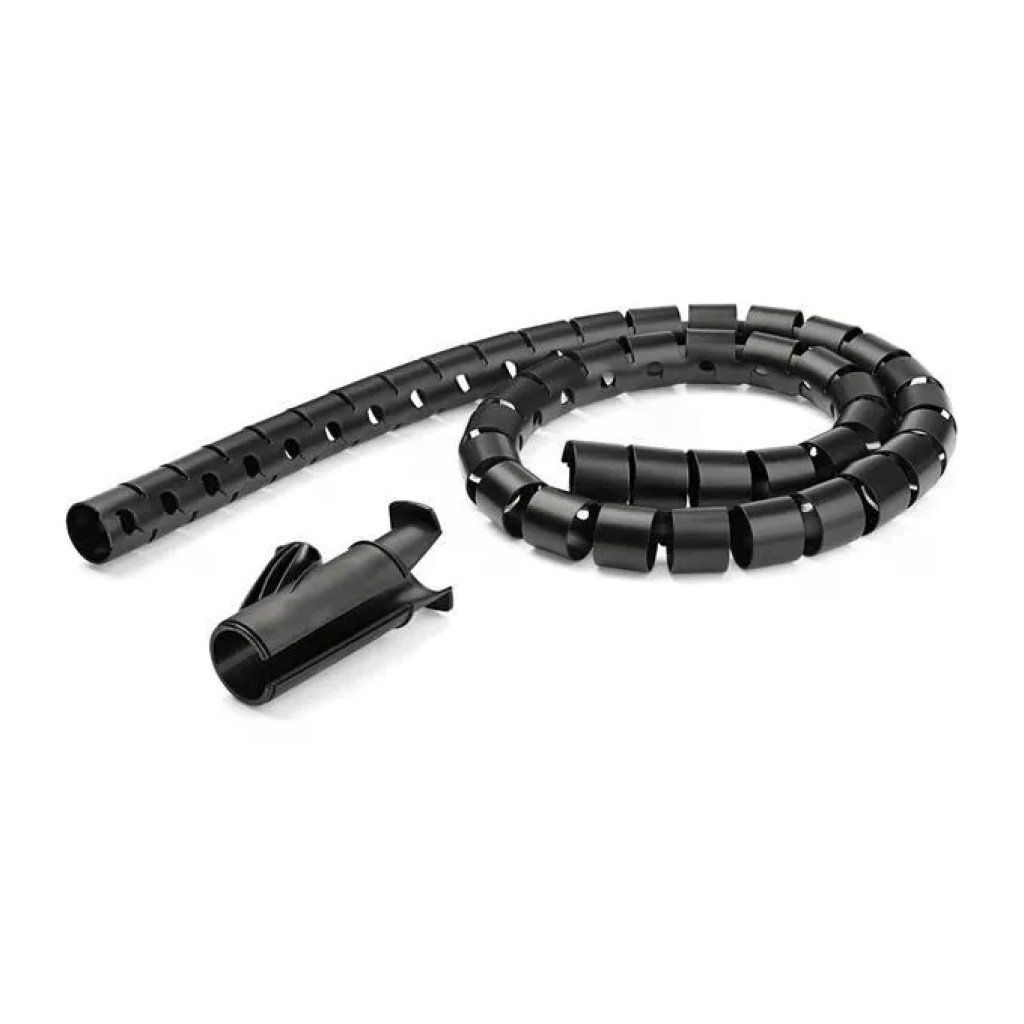 StarTech.com Guaina Spiralata per Cavi, 2,5 m, 4,5 cm, Nera