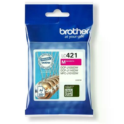 Brother LC421M Cartuccia Inkjet Originale Magenta, fino a 200 pagine