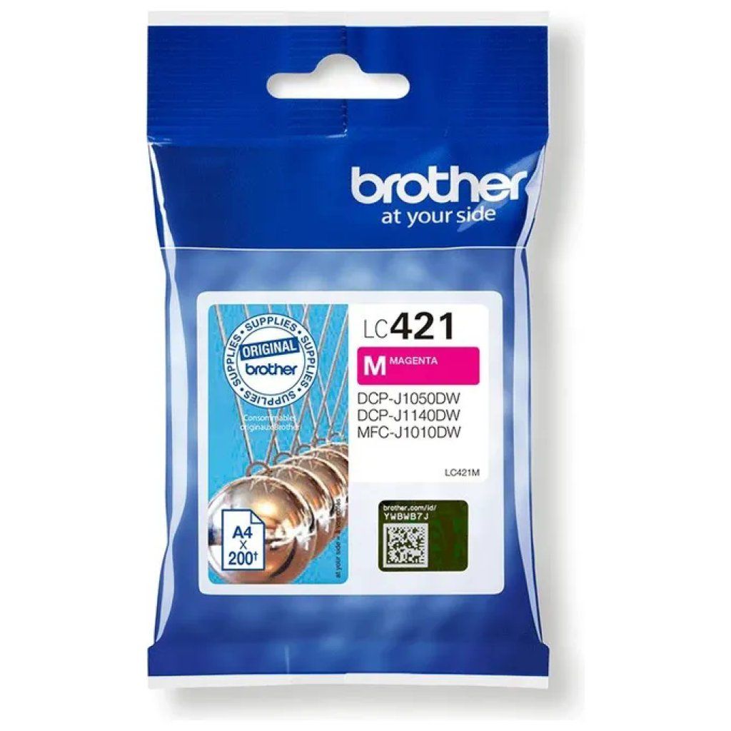 Brother LC421M Cartuccia Inkjet Originale Magenta – 200 pagine Brother LC421M Cartuccia Inkjet Originale Magenta – 200 pagine