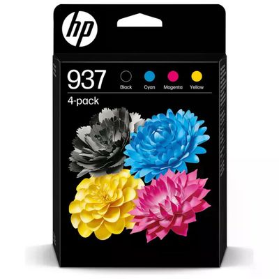 HP 937 Originale Set 4 Cartucce Inchiostro CMYK Resa Standard per OfficeJet Pro