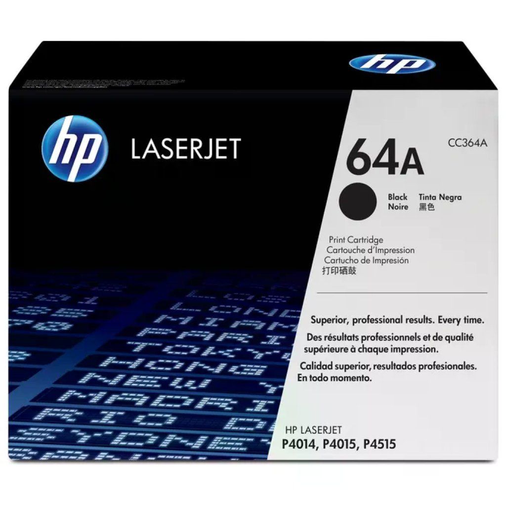 HP CC364A Cartuccia Toner originale nero LaserJet 64A Resa 10000 pagine colore Nero