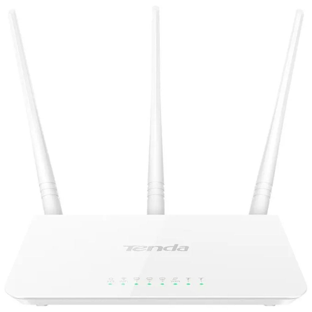 Tenda F3 Router Wi-Fi N300 2,4 GHz, 3 Antenne, 3 Porte LAN, Parental Control, Bianco Tenda F3 Router Wi-Fi N300 2,4 GHz, 3 Antenne, 3 Porte LAN, Parental Control, Bianco