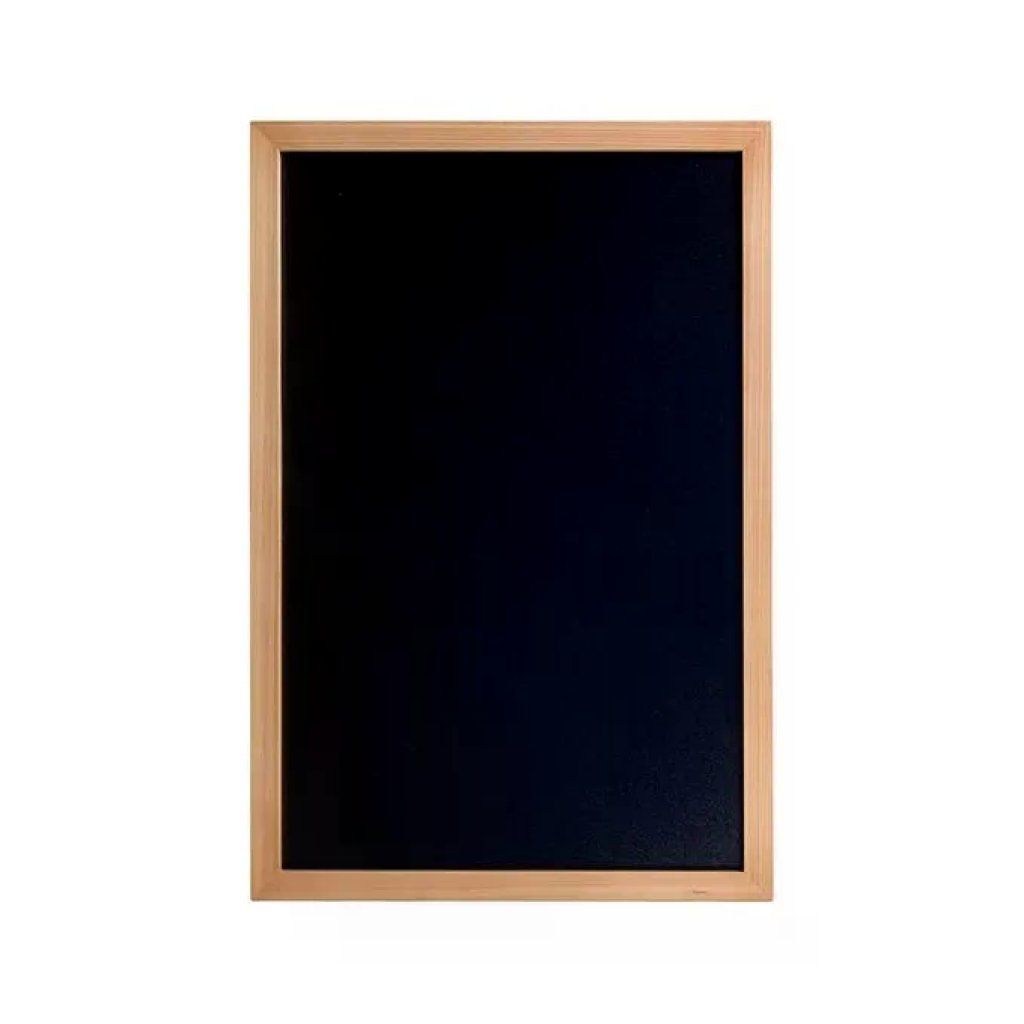 3C CASA Securit WBW-TE-40-60 Lavagna da Parete in Teak 40 x 60 cm, Nera