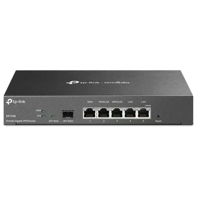 TP-Link TL-ER7206 Omada Gateway VPN Gigabit Multi-WAN SFP 4 Porte LAN Firewall SPI colore Nero TP-Link TL-ER7206 Omada Gateway VPN Gigabit Multi-WAN SFP 4 Porte LAN Firewall SPI colore Nero