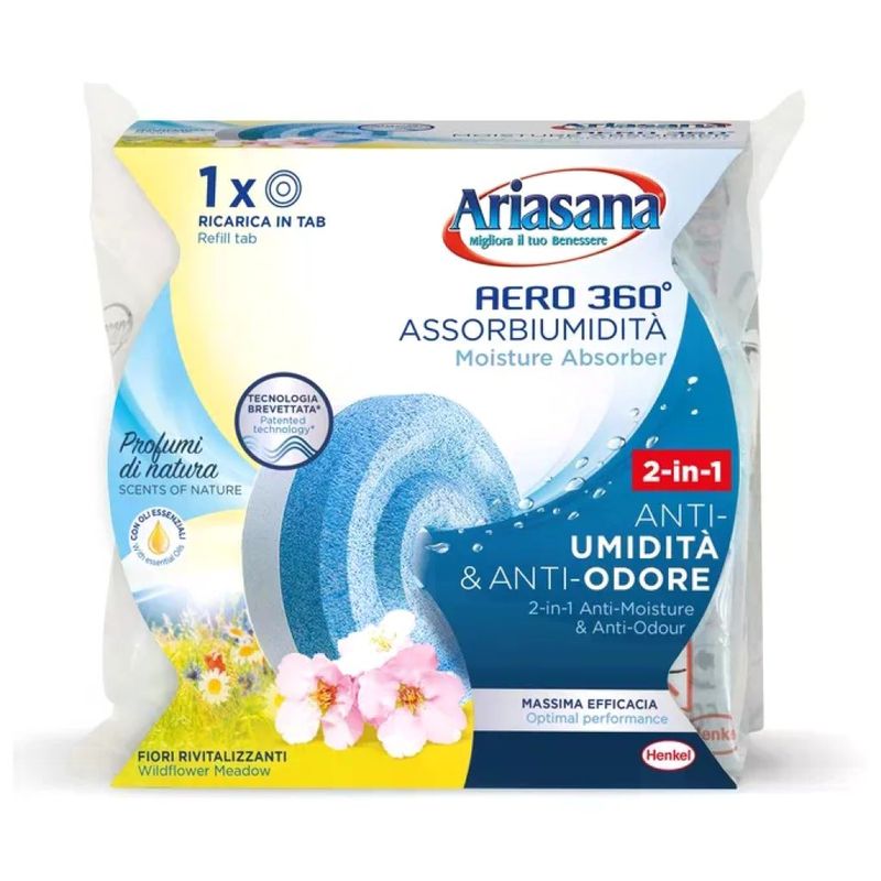 HENKEL Ariasana Aero 360° Ricarica Tab 450 g Fiori di Campo HENKEL Ariasana Aero 360° Ricarica Tab 450 g Fiori di Campo