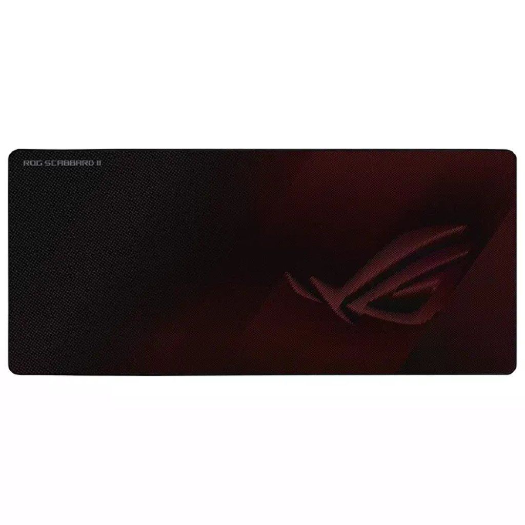 ASUS ROG Scabbard II Tappetino Gaming 90 × 40 cm Nero e Rosso
